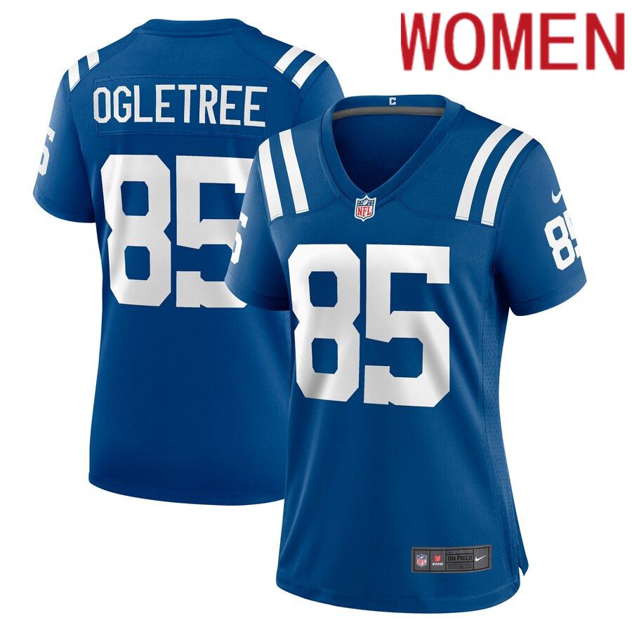 Women Indianapolis Colts #85 Andrew Ogletree Nike Royal Player Game NFL Jersey->women nfl jersey->Women Jersey